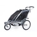 Chariot Chinook 2 - Bundle: pivoting wheel  +  baby supporter + car seat adapter + cargo bag Harmaa