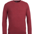 Barbour Linen Mix Crew Sweater Red