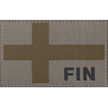 Clawgear Finland Flag Patch RAL7013 (harmaa)