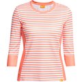 IQ UV T-Shirt Stripes Women Casual & Outdoor Coral-White