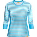 IQ UV T-Shirt Stripes Women Casual & Outdoor Blue-White