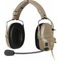 Ops-Core AMP, Communications Headset, Single Downlead, NFMI Enabled Tan 499
