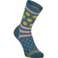 Mons Royale All Rounder Crew Sock Women Deep Teal/Pink Clay/Honey