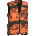 Pinewood Furudal Hunter Pro Camou Vest Mens Red Strata / Suede Brown