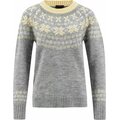 Ulvang Eio Sweater Womens Grey Melange/Parsnip/Vanilla