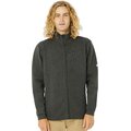 Rip Curl Vaporcool Zip Thru Crew Mens Black Marle