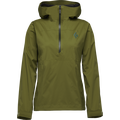 Black Diamond Stormline Stretch Anorak Womens Camp Green