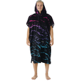 Rip Curl Combo Print Hooded Towel Black / Blue