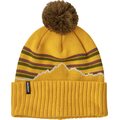 Patagonia Powder Town Beanie Fitz Roy Stripe Knit: Cabin Gold