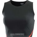 Salomon S/Lab Speed Short Tank Womens Deep Black / Fiery Red