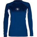 AquaLung Rashguard Loose Fit LS Womens Navy / White