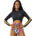 Rip Curl Hibiscus Heat Plice Surf Suit Womens Multicolor