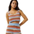 Rip Curl Santorini Sun Crochet Top Womens Multicolor