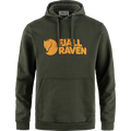 Fjällräven Logo Hoodie Mens Deep Forest (662)