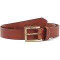 Barbour Pull Up Leather Belt Dark Tan