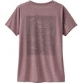 Patagonia Capilene Cool Daily Graphic Shirt Womens Strataspire: Stormy Mauve X-Dye