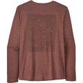 Patagonia Long-Sleeved Capilene Cool Daily Graphic Shirt Mens Strataspire: Dulse Mauve X-Dye