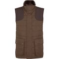 Barbour Bradford Tattersall Gilet Mens Dark Sand