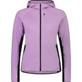 Mons Royale Approach Merino Gridlock Hood Womens Orchid / Black