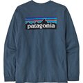 Patagonia Long-Sleeved P-6 Logo Responsibili-Tee Mens Utility Blue