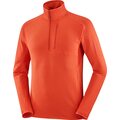 Salomon Essential Lightwarm Half-Zip Mens Cherry Tomato