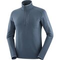 Salomon Essential Lightwarm Half-Zip Mens Midnight Navy