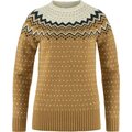 Fjällräven Övik Knit Sweater Womens Buckwheat Brown / Chalk White (232-113)