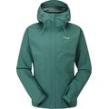 Rab Downpour Eco Waterproof Jacket Womens Eucalyptus