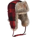 Pinewood Classic Checked Fur Hat Red / Black