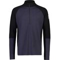 Mons Royale Olympus Half Zip Mens Black / 9 Iron