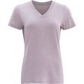 Devold Hareid Merino 200 V-Neck Tee Womens Orchid