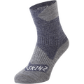 Sealskinz Bircham Waterproof All Weather Ankle Length Sock Navy Blue / Grey Marl