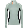 Mons Royale Olympus Half Zip Womens Glacier / Dew / Black