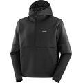 Salomon Shake Half Zip Hooded Sweater Mens Deep Black