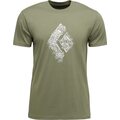 Black Diamond Engineered Diamond Short Sleeve Tee Mens Tundra