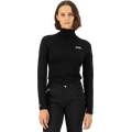 Mons Royale Diversion Merino Mock Neck Long Sleeve Womens Black