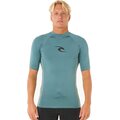 Rip Curl Waves UPF Performance Short Sleeve Mens Bluestone