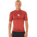 Rip Curl Waves UPF Performance Short Sleeve Mens Red