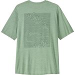 Patagonia Capilene Cool Daily Graphic Shirt Mens Strataspire: Ellwood Green X-Dye