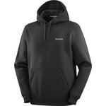 Salomon Chest Logo Hoodie Mens Deep Black