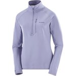 Salomon Essential Lightwarm Half-Zip Womens Blue Granite