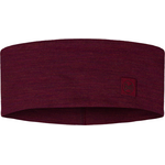 Buff Merino Headband Wide Solid Tibetan Red