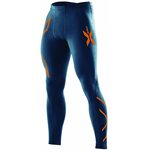 2XU Compression Tights Men Navy/Torch Orange