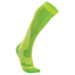 2XU Compression Performance Run Socks, Women Fluro Green / Green