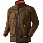 Härkila Kamko WS Fleece-takki Hunting Green / Orange Blaze