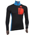 Aclima Lars Monsen Anarjohka Warmwool Polo Jet Black, Dark Earth, Poinciana & Blue Sapphire