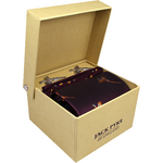 Jack Pyke Cufflinks Tie And Hanky Gift Set Pheasant Wine