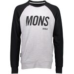 Mons Royale Covert Tech Sweat M Black / Grey Marl