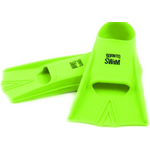 BornToSwim Child Silicone Swim Fins Green