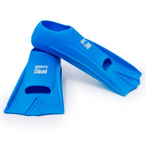 BornToSwim Child Silicone Swim Fins Blue